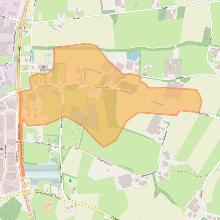 Kaart van postcodegebied 7134NA.