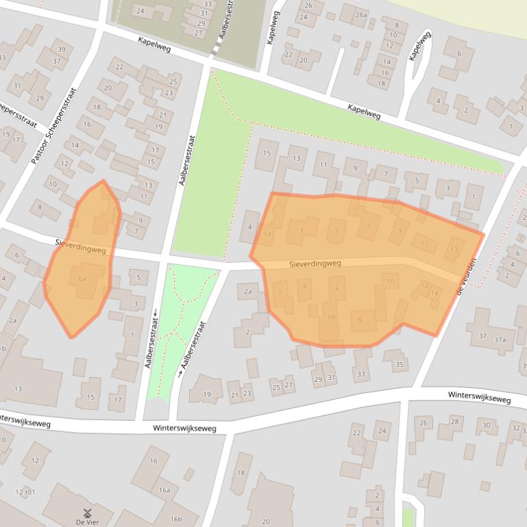 Kaart van postcodegebied 7134NH.