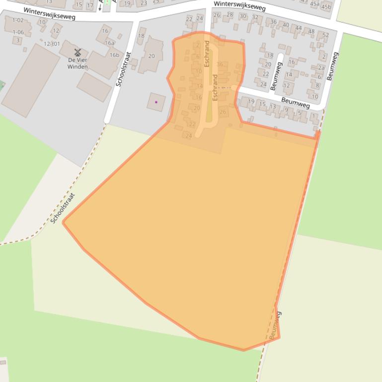 Kaart van postcodegebied 7134NM.