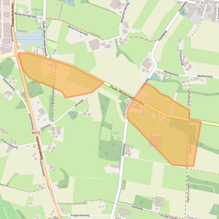 Kaart van postcodegebied 7134PC.