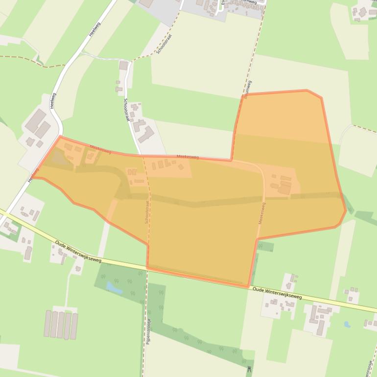 Kaart van postcodegebied 7134PD.