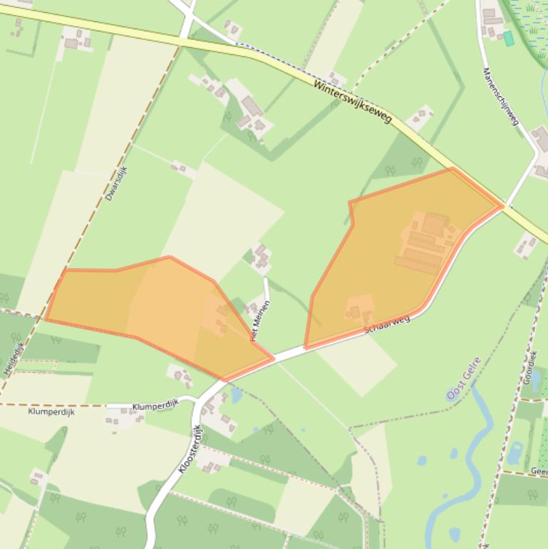 Kaart van postcodegebied 7134PK.