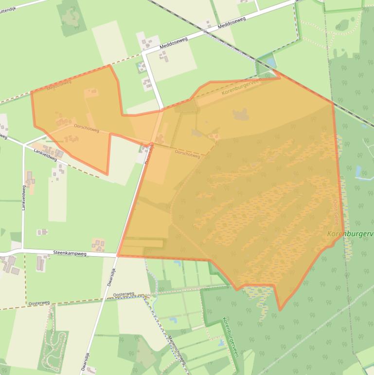 Kaart van postcodegebied 7134PR.