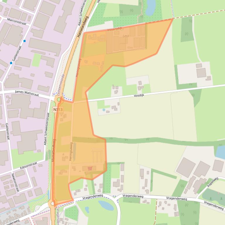 Kaart van postcodegebied 7134RC.