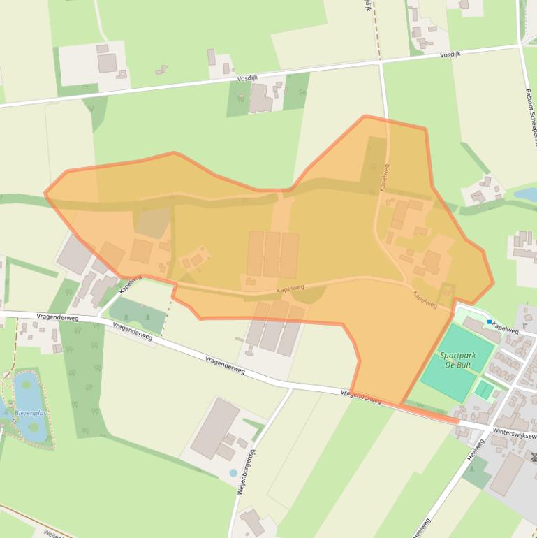 Kaart van postcodegebied 7134RJ.