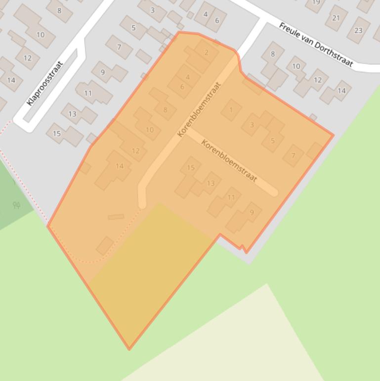 Kaart van postcodegebied 7135JS.