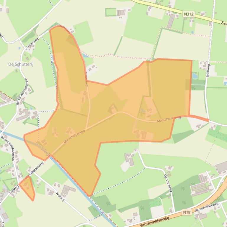 Kaart van postcodegebied 7135JW.