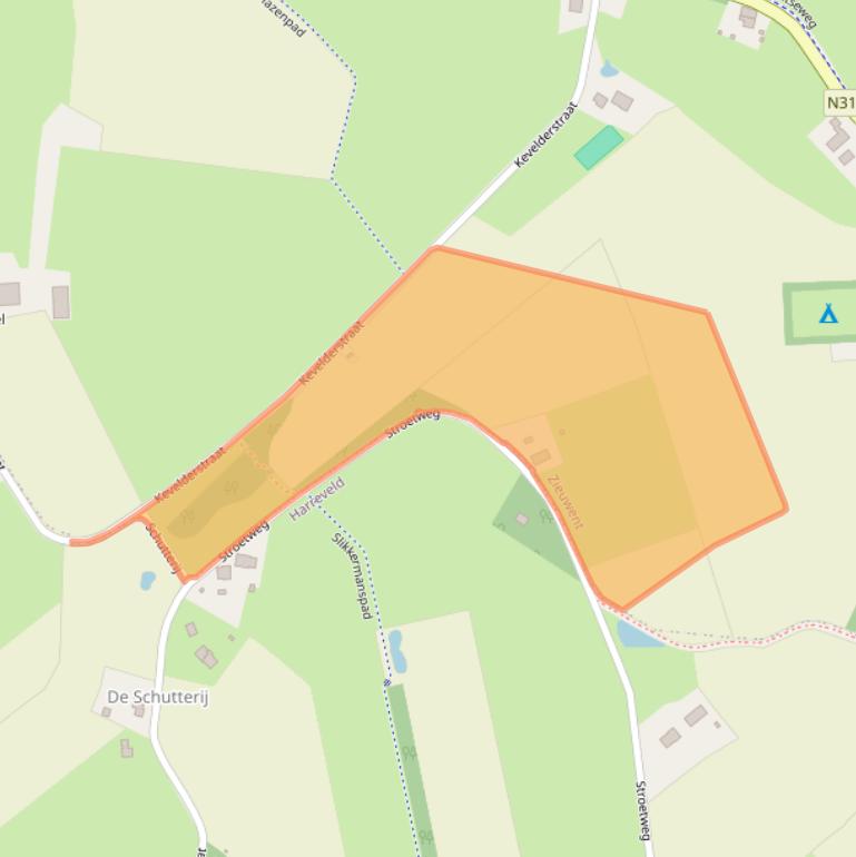 Kaart van postcodegebied 7136JE.