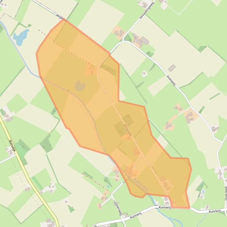 Kaart van postcodegebied 7136JJ.