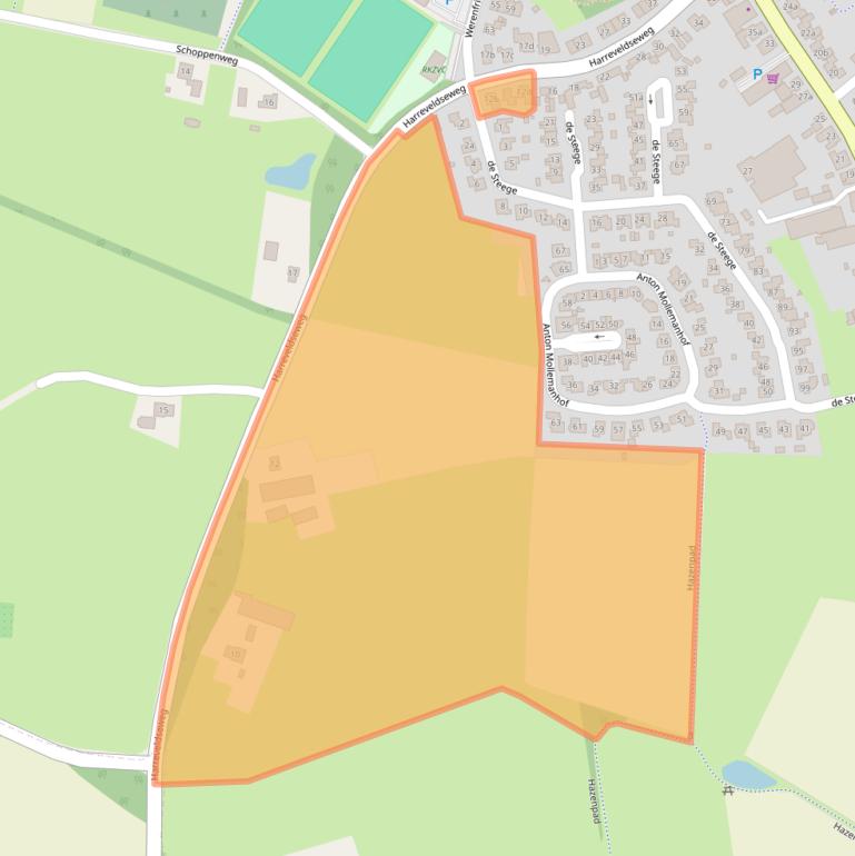 Kaart van postcodegebied 7136KB.