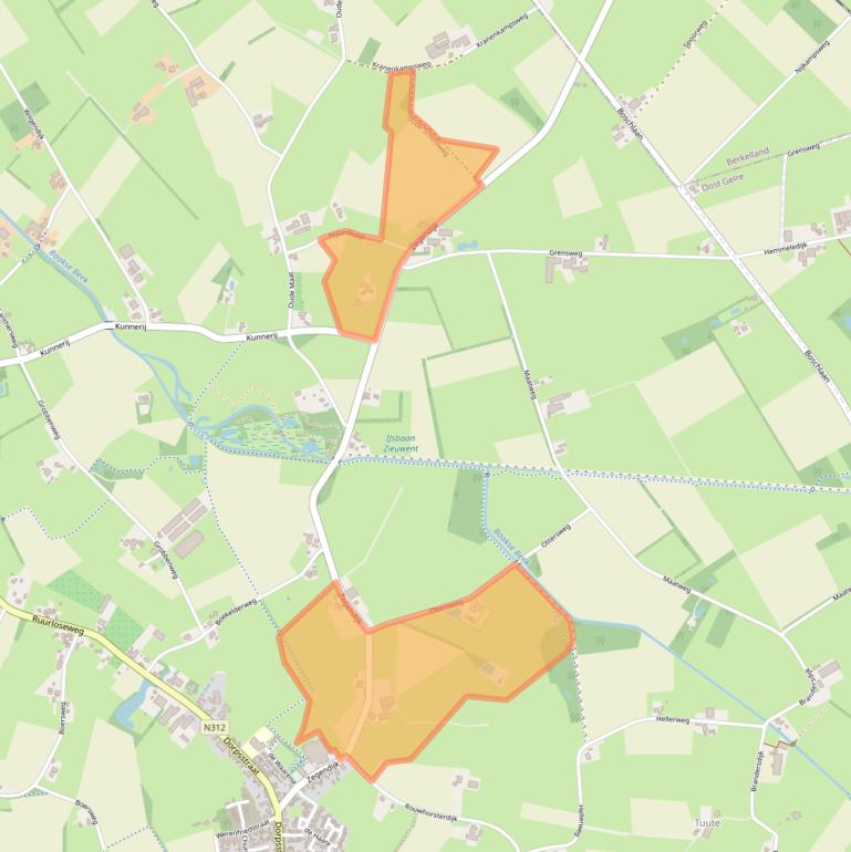Kaart van postcodegebied 7136KR.