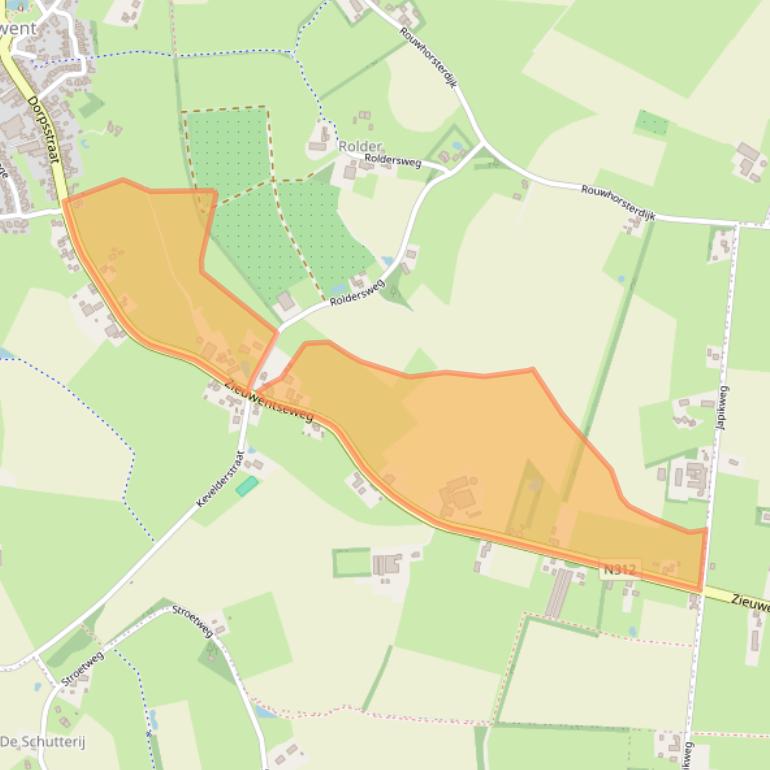 Kaart van postcodegebied 7136LC.