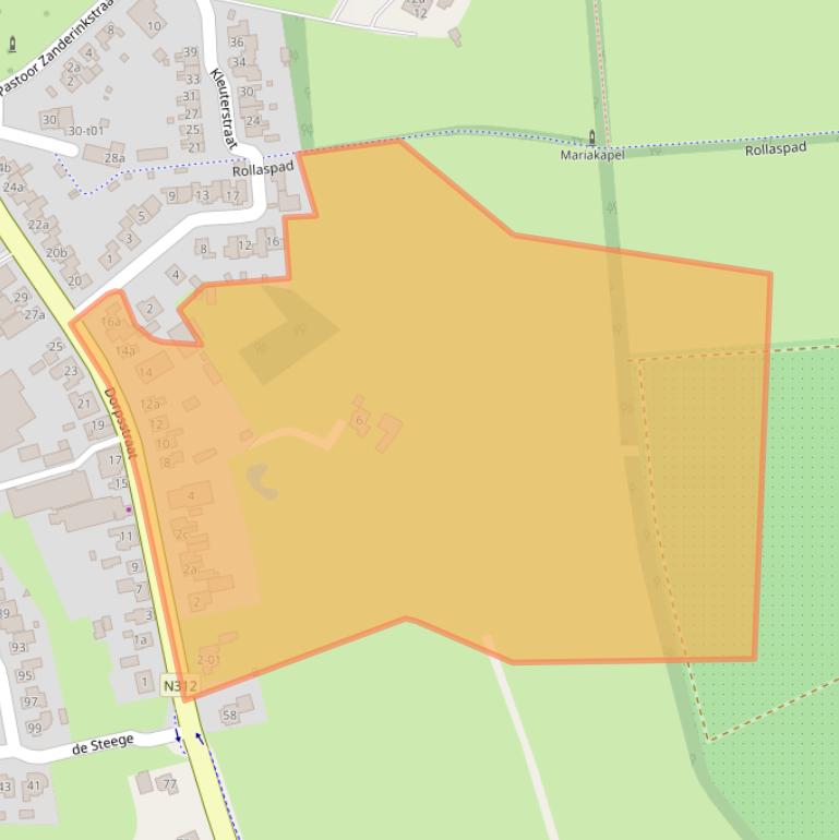 Kaart van postcodegebied 7136LK.