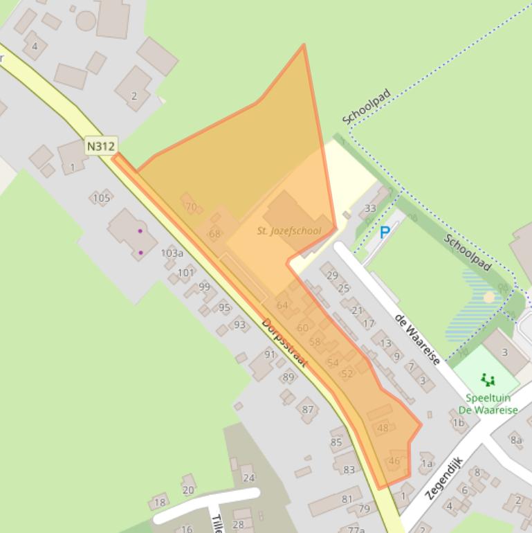 Kaart van postcodegebied 7136LN.