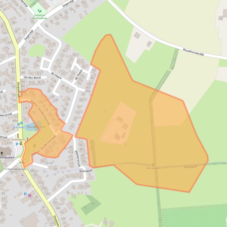 Kaart van postcodegebied 7136LR.