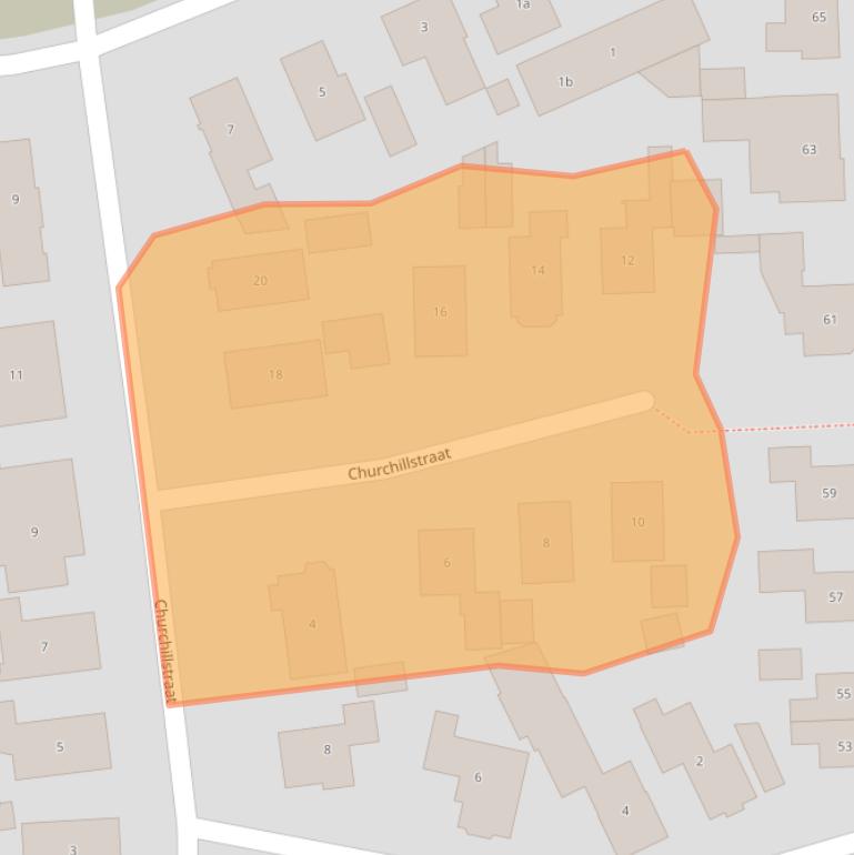 Kaart van postcodegebied 7136MB.