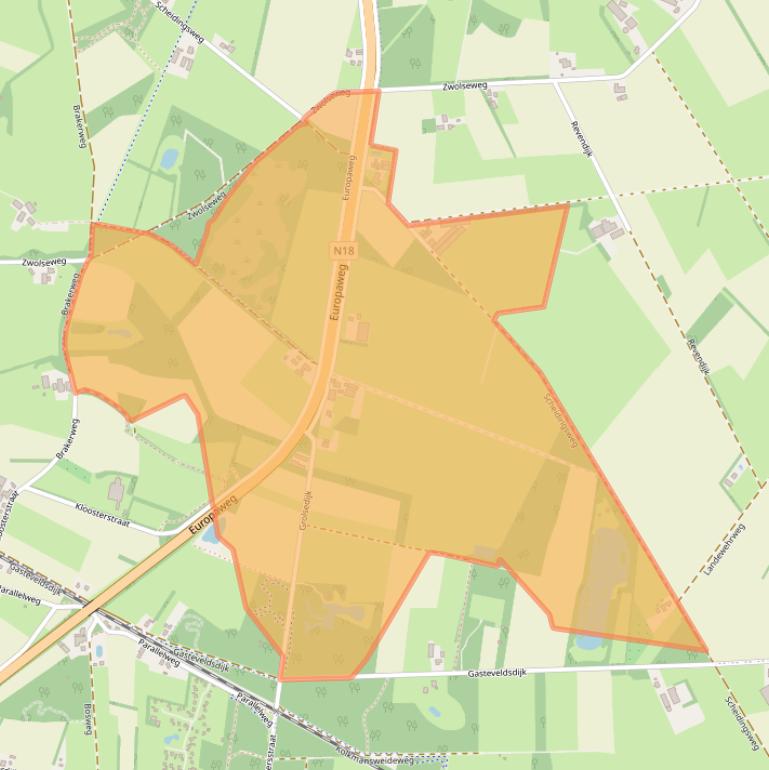 Kaart van postcodegebied 7137HN.