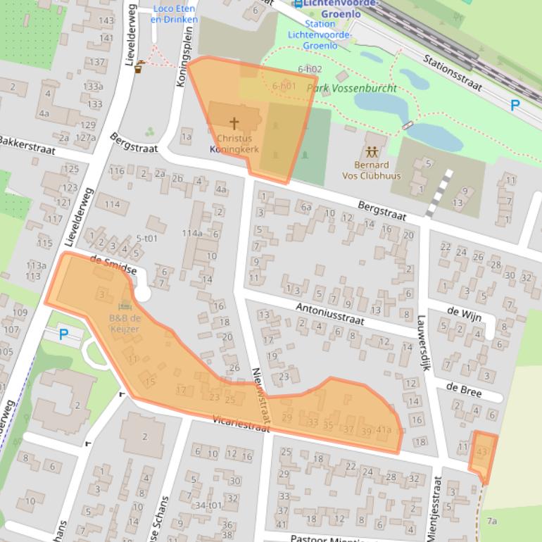 Kaart van postcodegebied 7137ML.