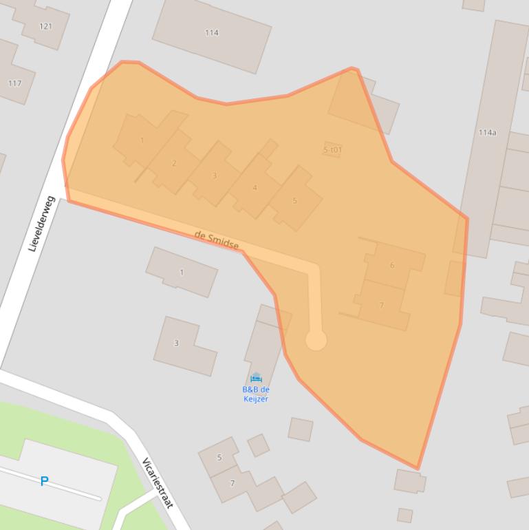 Kaart van postcodegebied 7137SG.