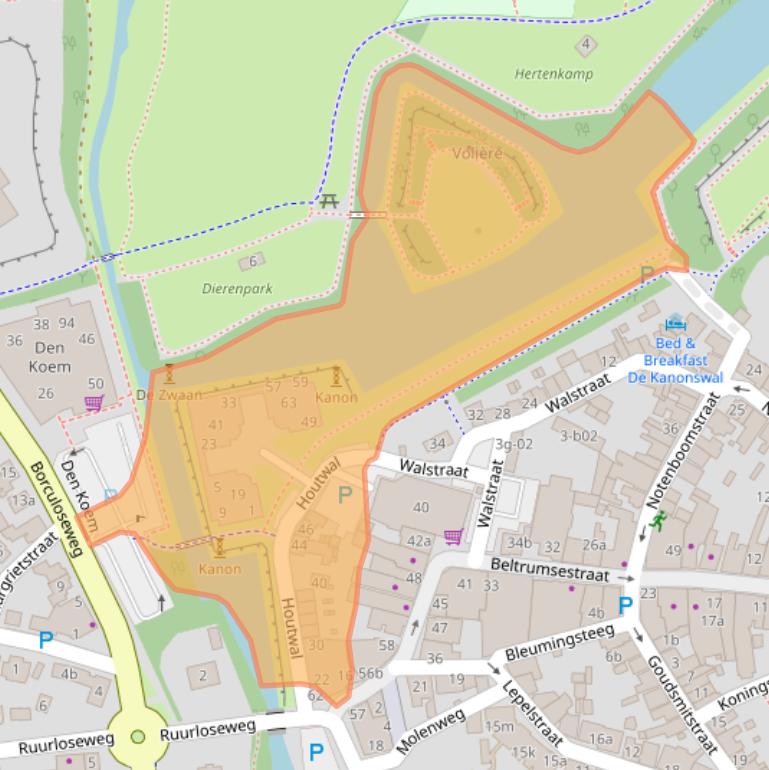 Kaart van postcodegebied 7141AE.