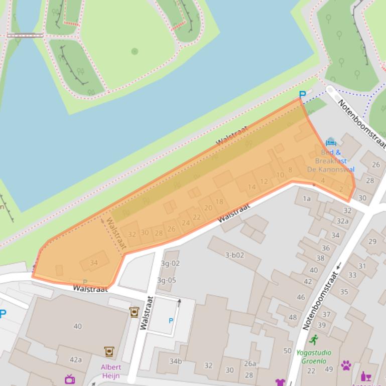 Kaart van postcodegebied 7141AH.