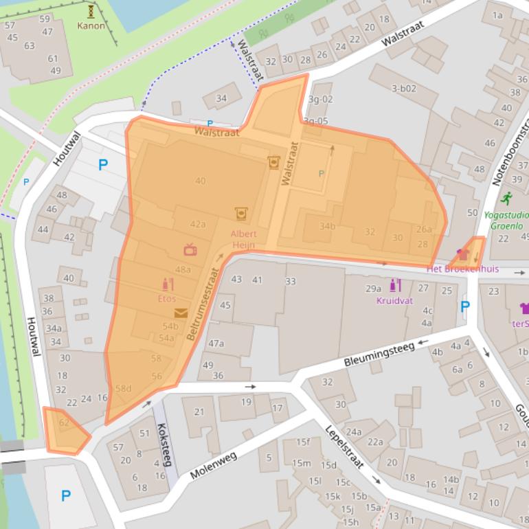 Kaart van postcodegebied 7141AM.