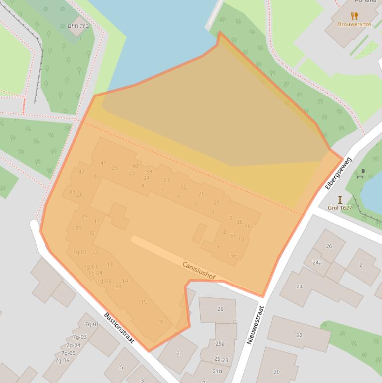 Kaart van postcodegebied 7141AZ.