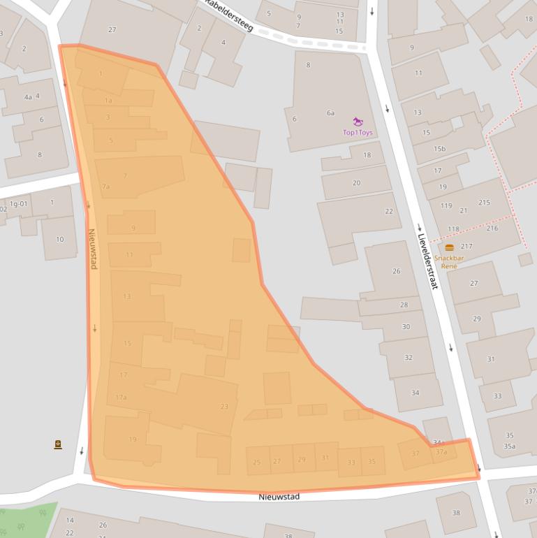 Kaart van postcodegebied 7141BC.