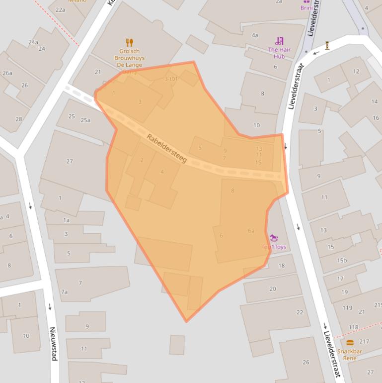 Kaart van postcodegebied 7141BH.