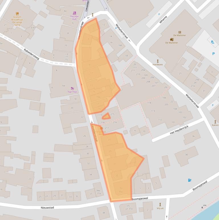 Kaart van postcodegebied 7141BJ.