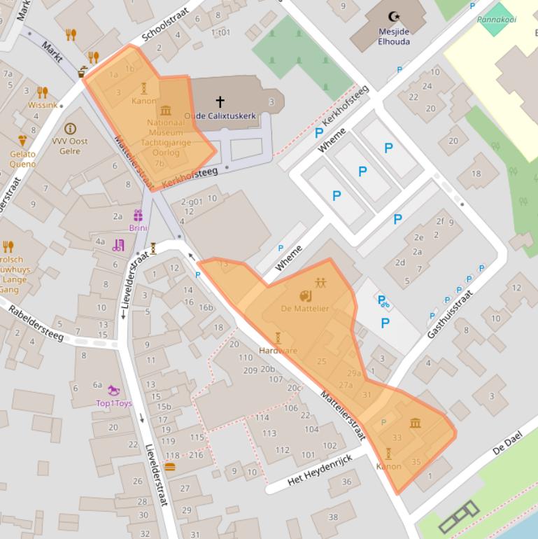 Kaart van postcodegebied 7141BP.