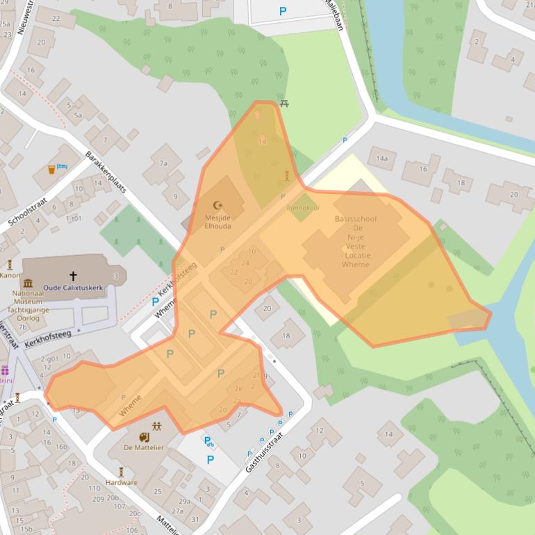 Kaart van postcodegebied 7141BV.