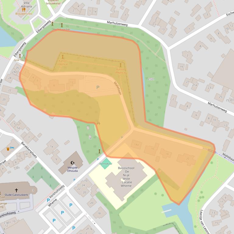 Kaart van postcodegebied 7141CC.