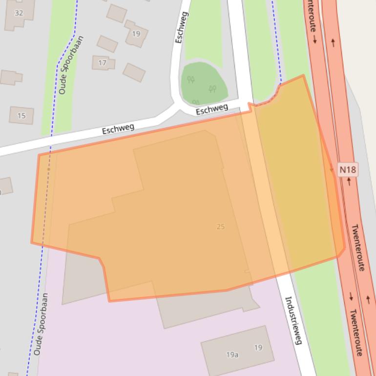 Kaart van postcodegebied 7141CX.