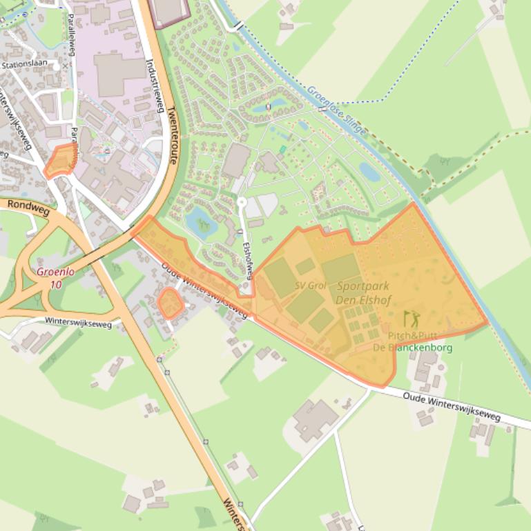 Kaart van postcodegebied 7141DE.