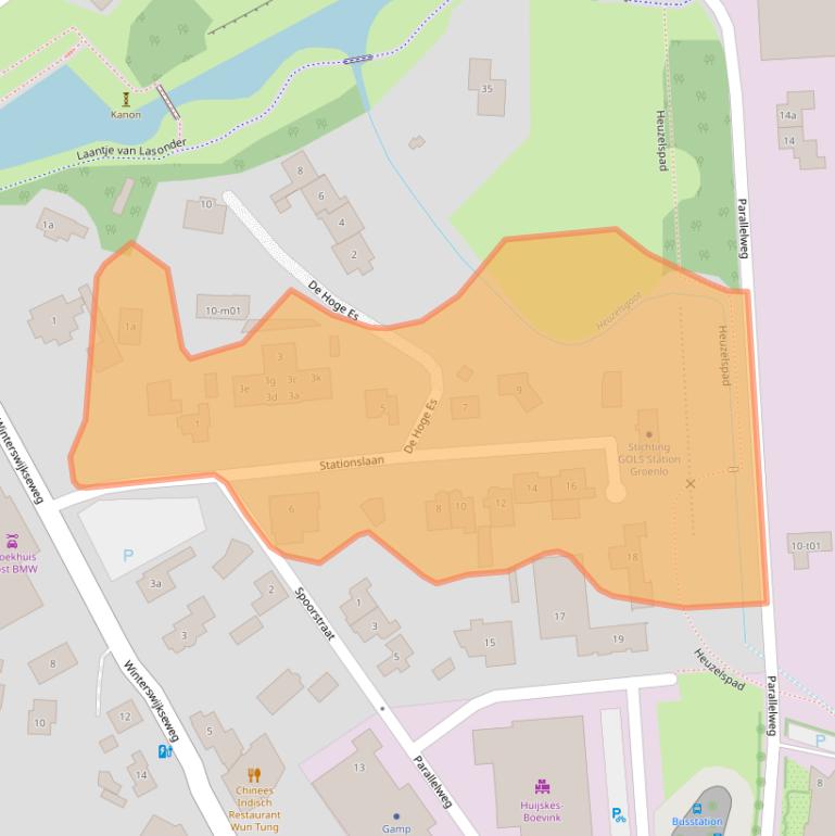 Kaart van postcodegebied 7141DJ.