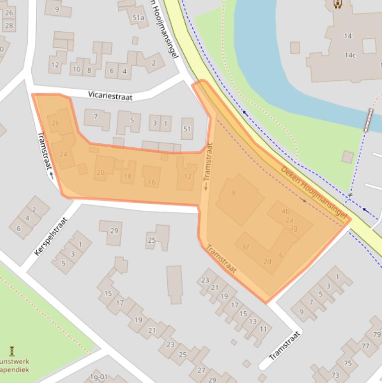 Kaart van postcodegebied 7141EG.