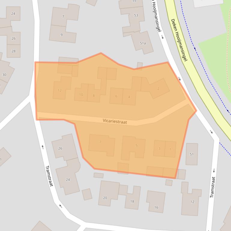 Kaart van postcodegebied 7141EH.