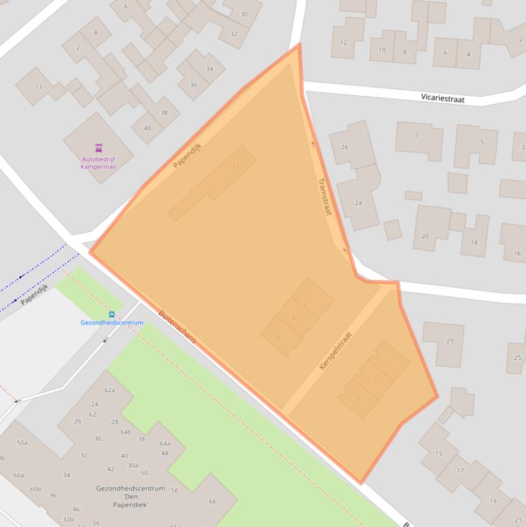 Kaart van postcodegebied 7141EJ.