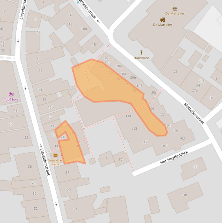 Kaart van postcodegebied 7141ER.