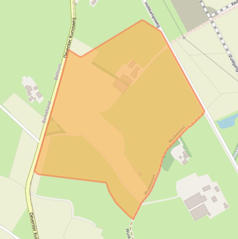 Kaart van postcodegebied 7141JD.