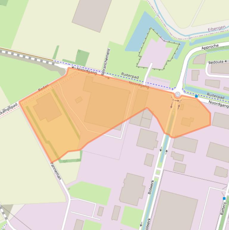 Kaart van postcodegebied 7141JP.