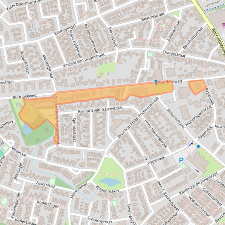 Kaart van postcodegebied 7141KB.
