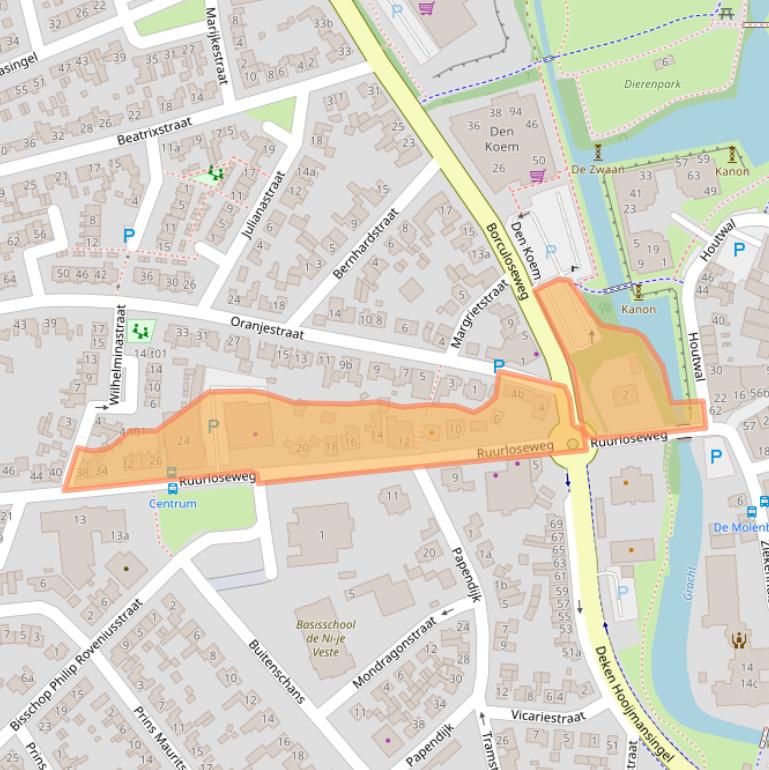 Kaart van postcodegebied 7141KC.