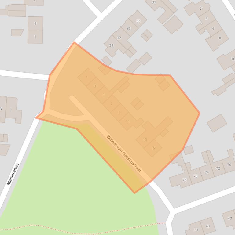 Kaart van postcodegebied 7141KN.