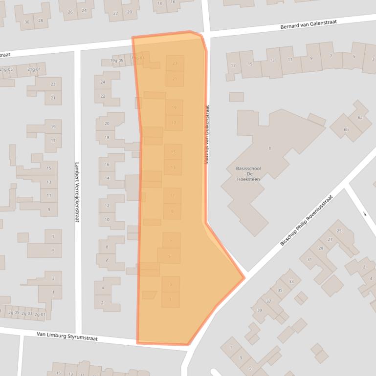 Kaart van postcodegebied 7141KT.