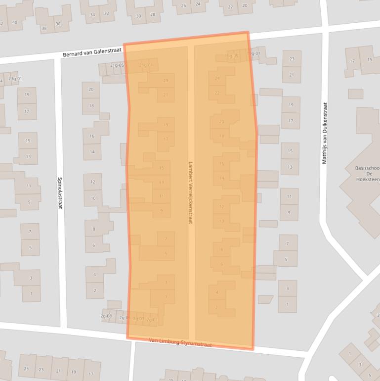 Kaart van postcodegebied 7141KV.