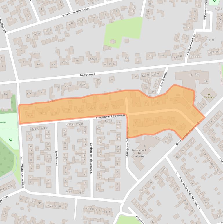 Kaart van postcodegebied 7141KZ.