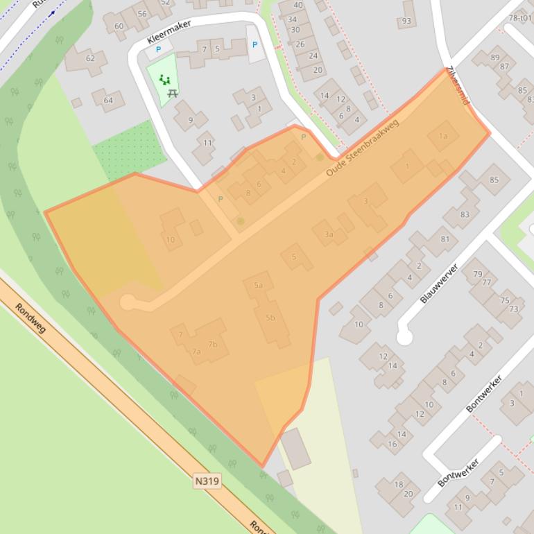 Kaart van postcodegebied 7141LL.