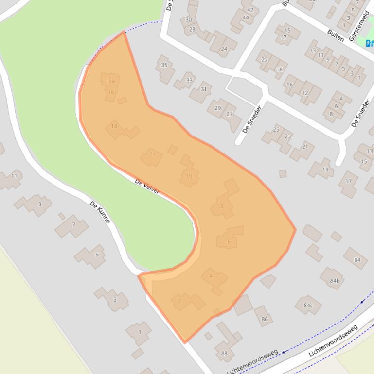 Kaart van postcodegebied 7141LP.